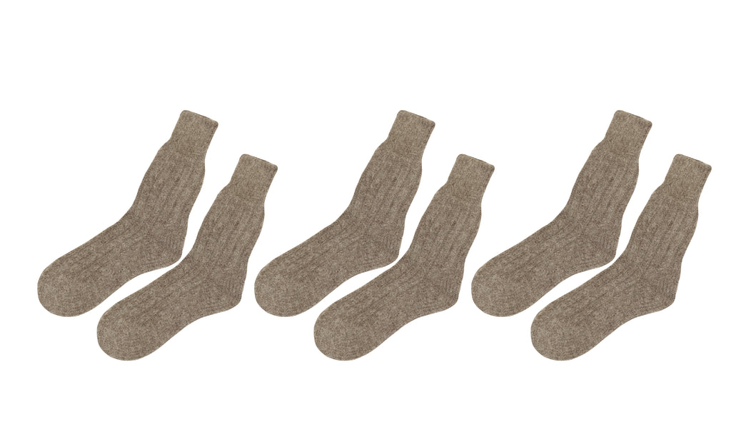 tittimitti tittimitti® Women’s Alpaca Wool Socks 3-Pack – Soft Warm Winter Crew Socks (Made in Italy) — main product shot