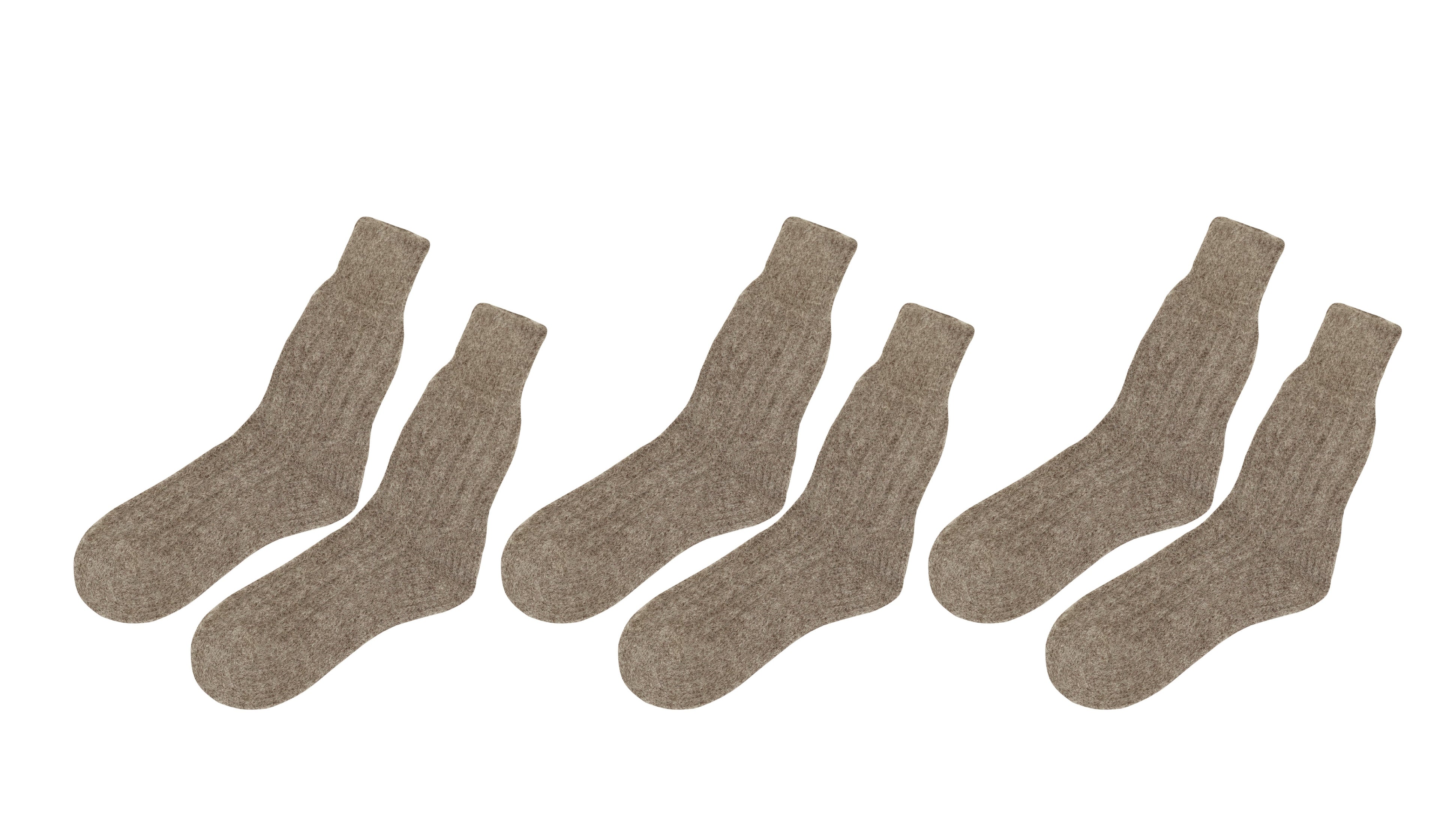 tittimitti tittimitti® Men’s Alpaca Wool Socks 3-Pack – Soft Warm Winter Crew Socks (Made in Italy) — back view