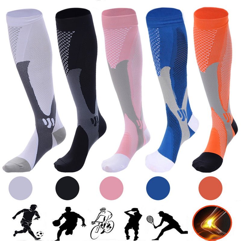 Athletic Compression Socks: Boost Stamina & Circulation - Men's/Women's