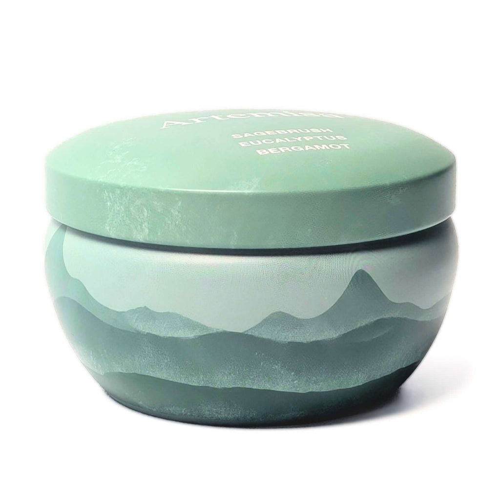 Bluecorn Candles Scented Candle Tins - Aromática - 8oz — size reference