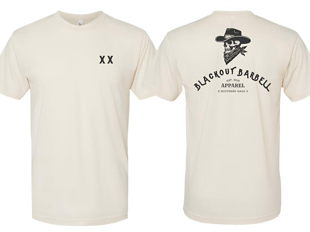 BLACKOUT BARBELL Desperado Tee — main product shot