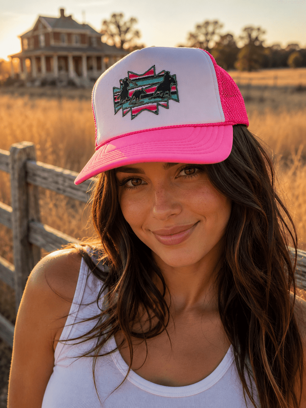 Aztec Roper Patch Trucker Hat