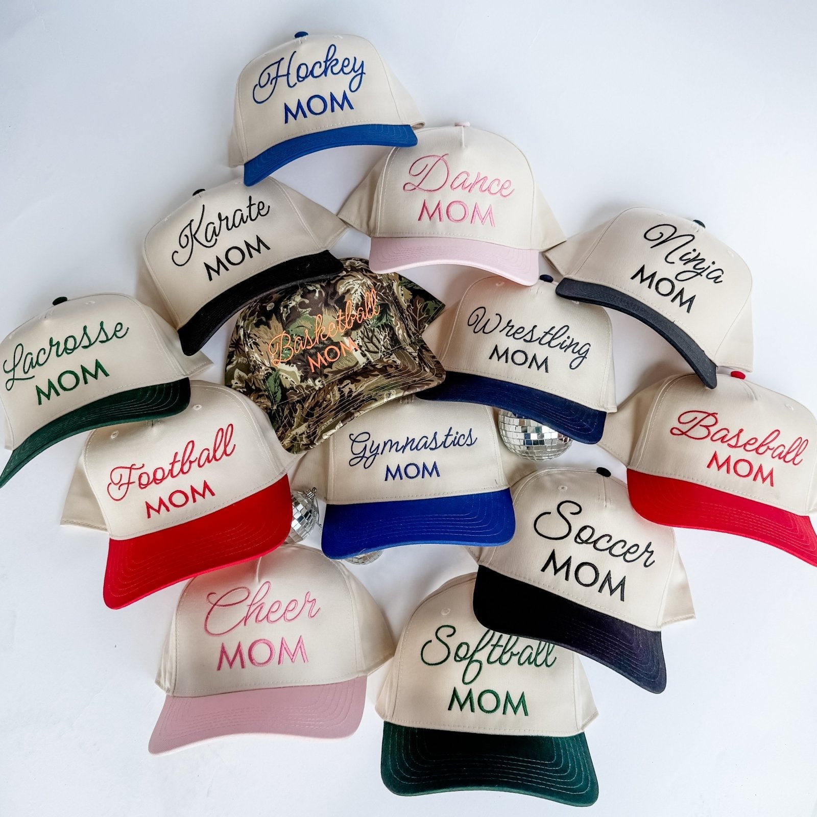 Coco & Rho Softball Mom - Trucker Hat — detail close-up