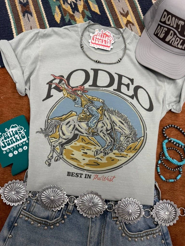 Wild Junkie Best In The West Rodeo Graphic Tee — graphic tees category context