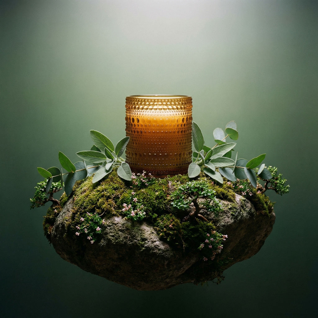 Bluecorn Candles Artemisa Sage Scented Candle - Aromática — texture detail