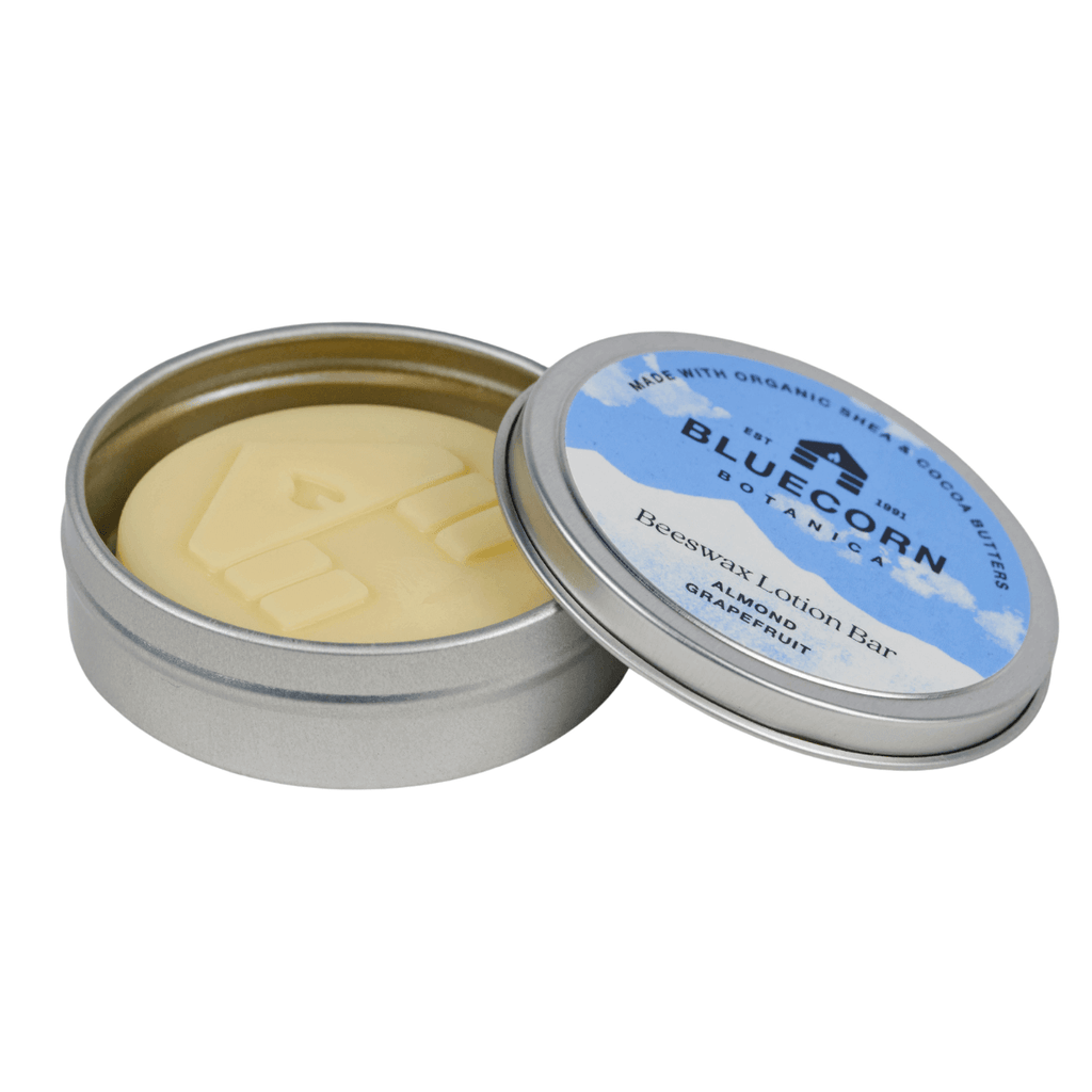 Bluecorn Candles Bluecorn Beeswax Lotion Bars — detail and construction