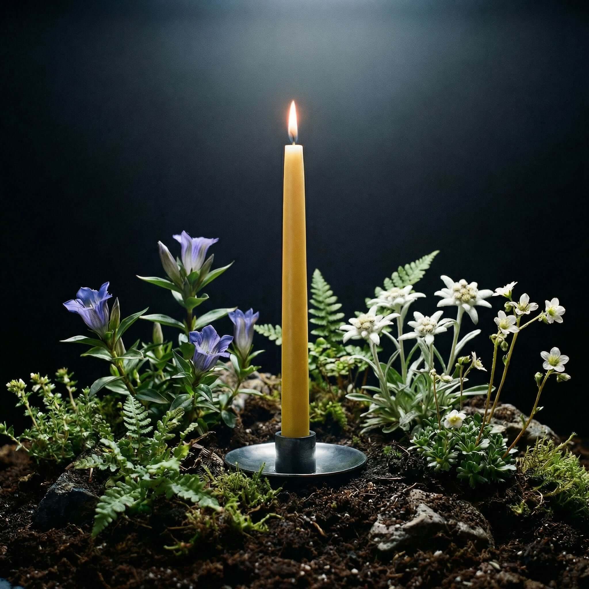 Bluecorn Candles Hand-Dipped Beeswax Taper Candles - Bulk 4-Pair Bundle — lifestyle context