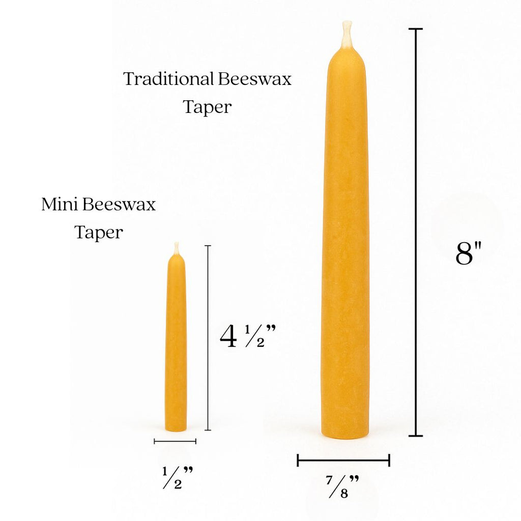 Bluecorn Candles Pure Beeswax - Ceremony & Vigil Mini Taper Candles — alternate view