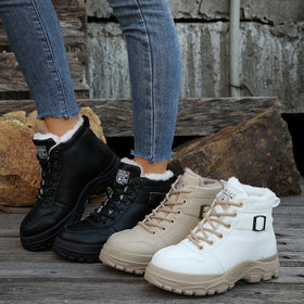 Women’s Mid-Calf Fleece-Lined Winter Boots