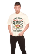 Spun Bamboo California Summer Surfing Men's Bamboo Viscose/Organic Cotton Short Sleeve Graphic T-Shirt — main product shot