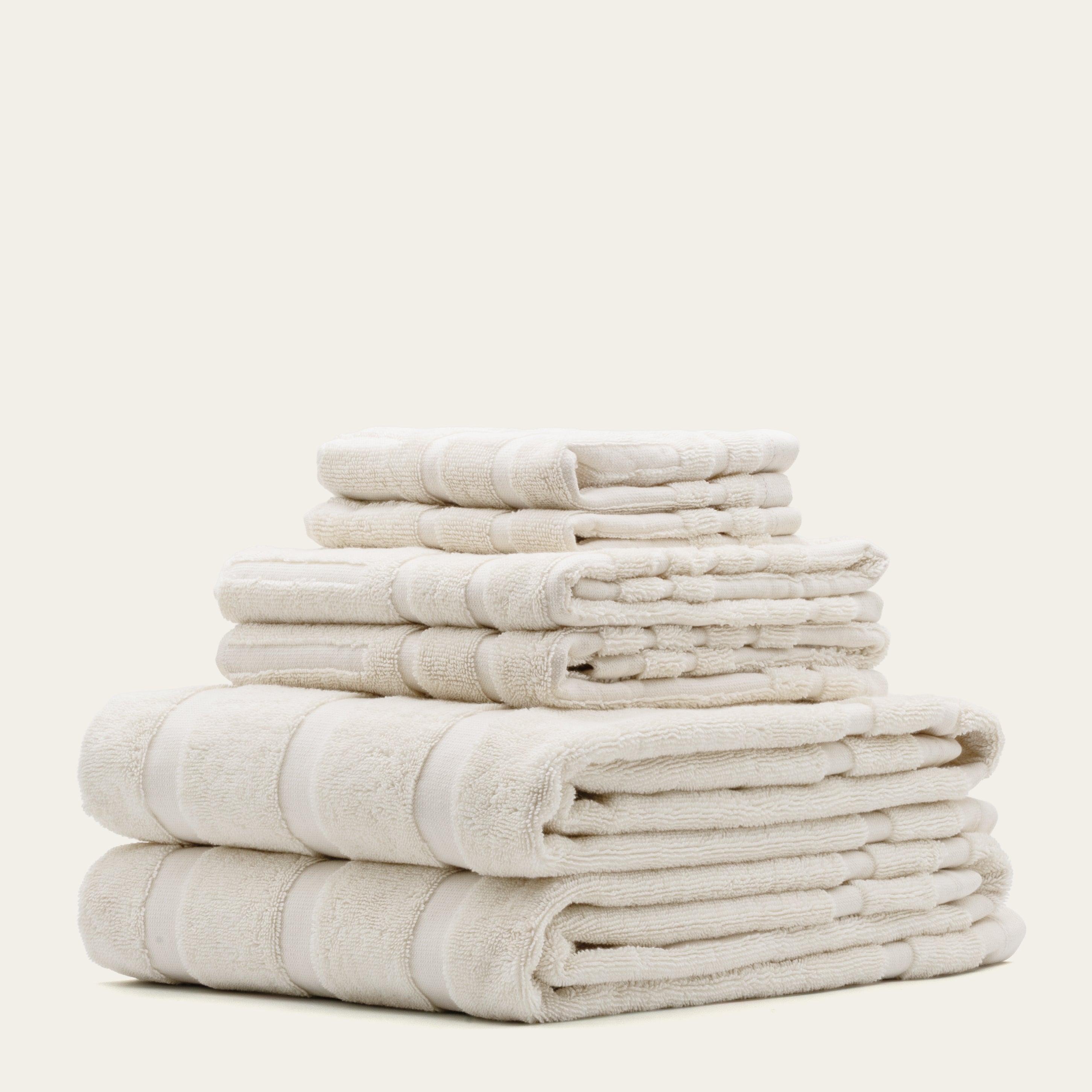Italic Capri Towels — back view