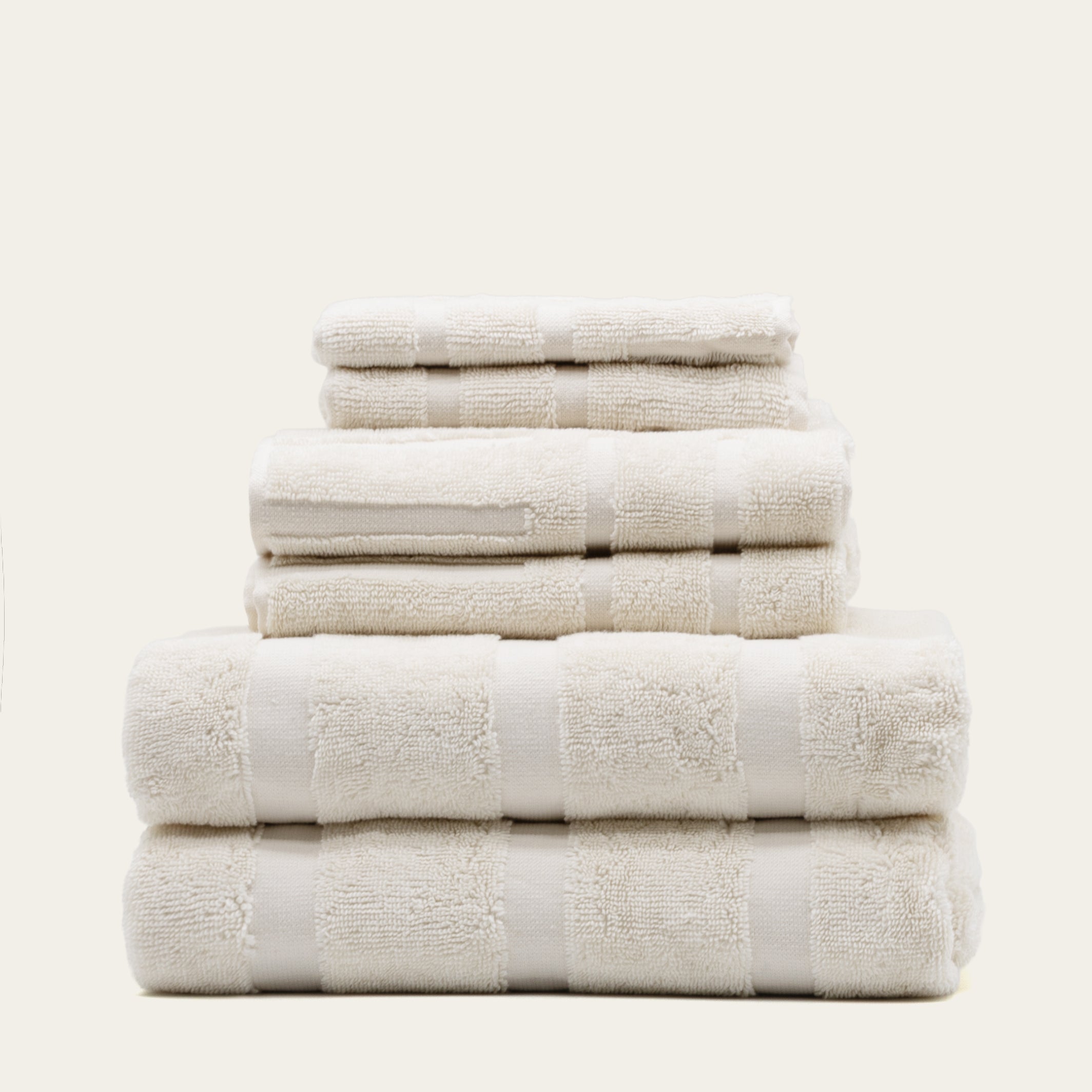 Italic Capri Towels — comparison shot