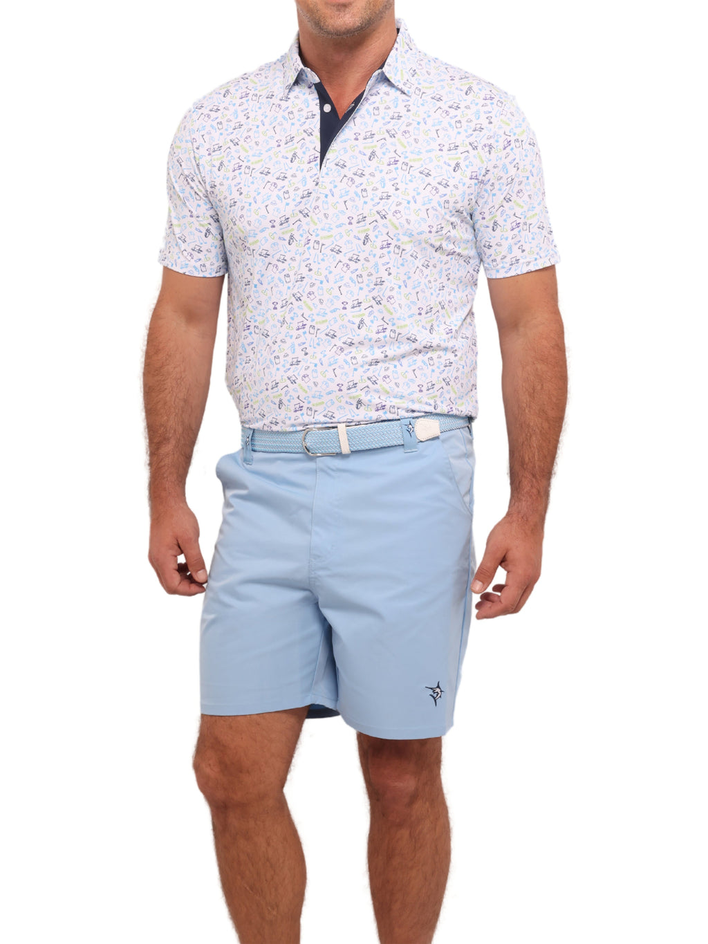 White Water Life Captain Shorts — lifestyle context