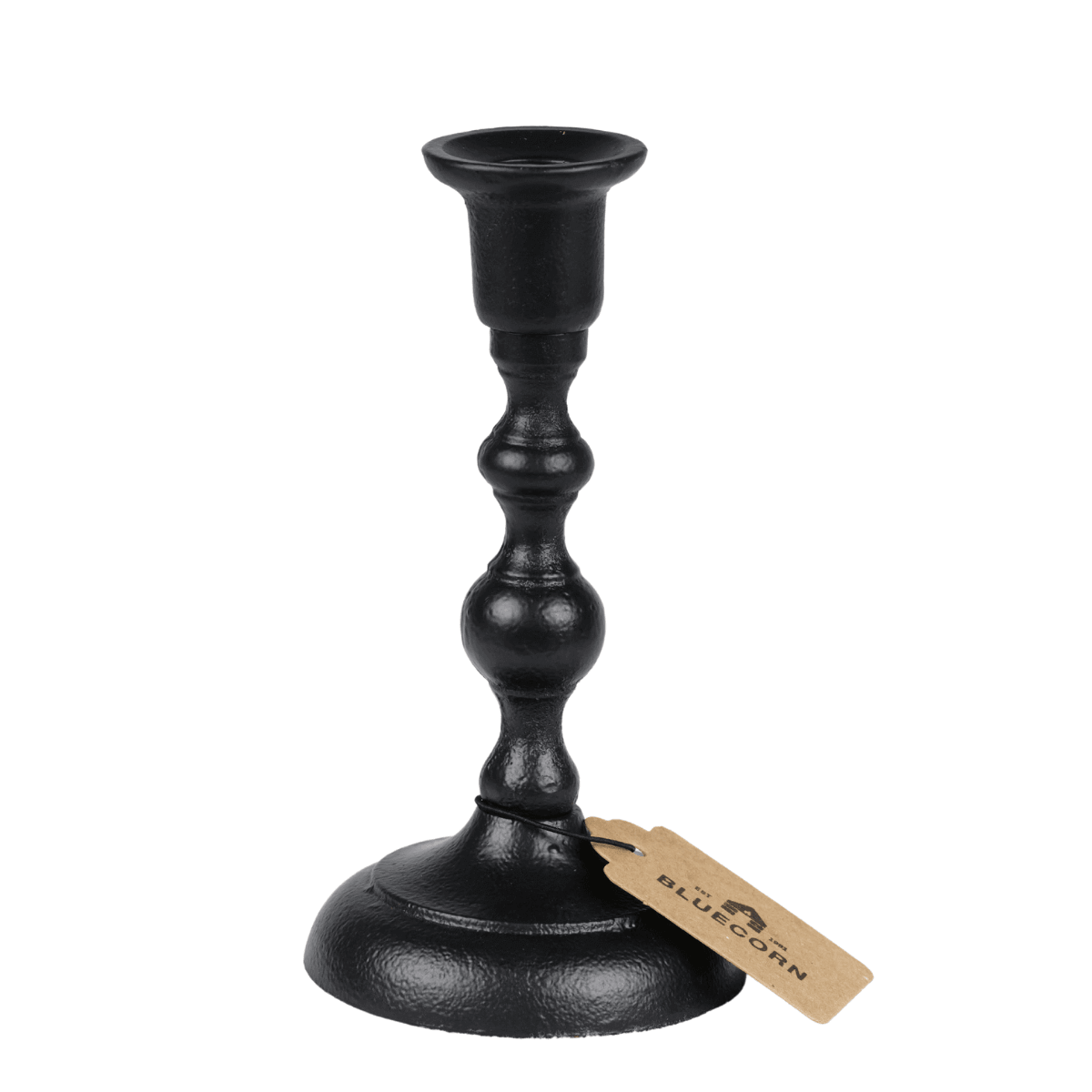 Bluecorn Candles Taper Candle Holders - Handcrafted Cast Iron — alternate view