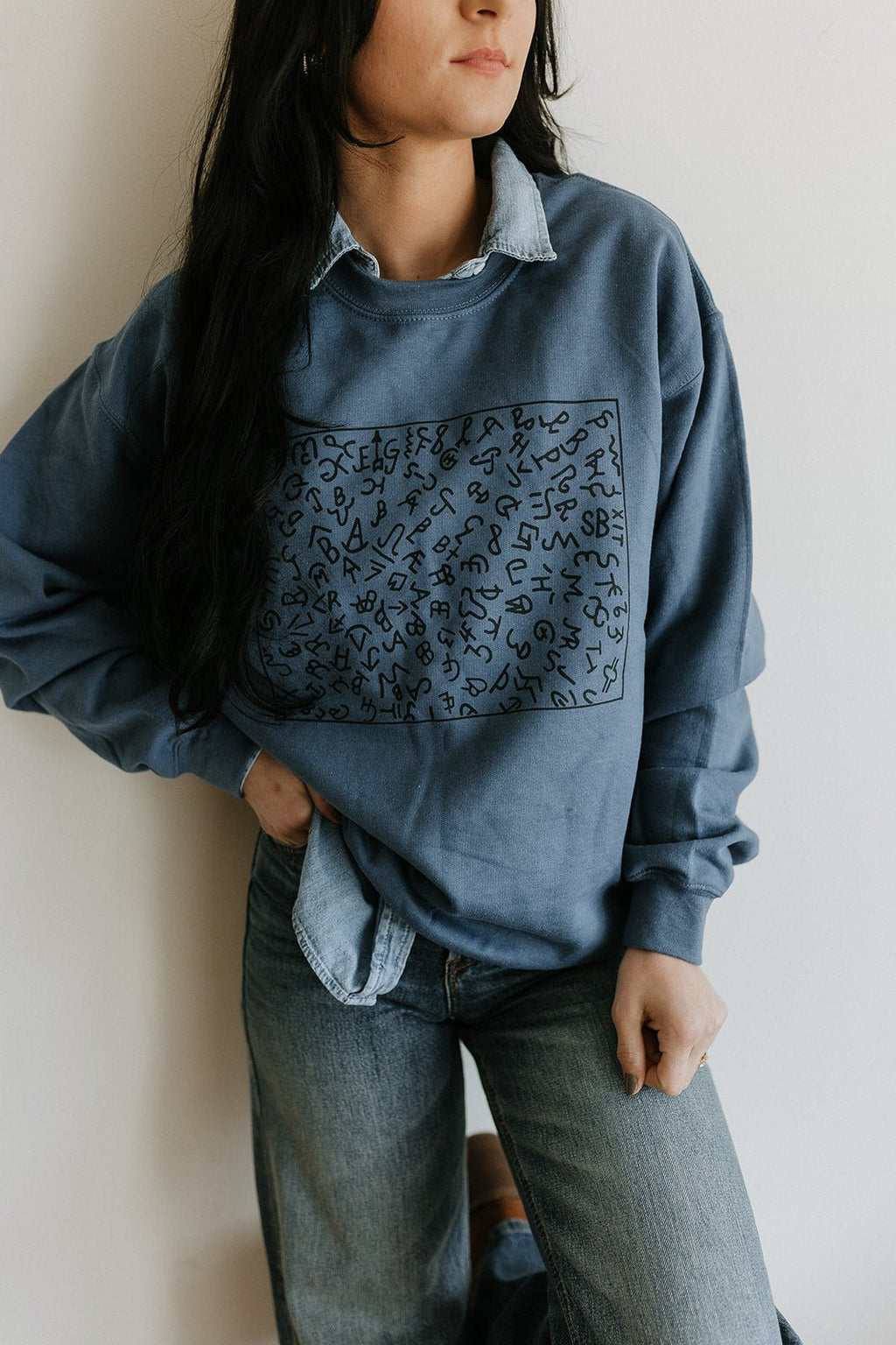 Wild Junkie Cattle Brands Graphic Sweatshirt — main product shot