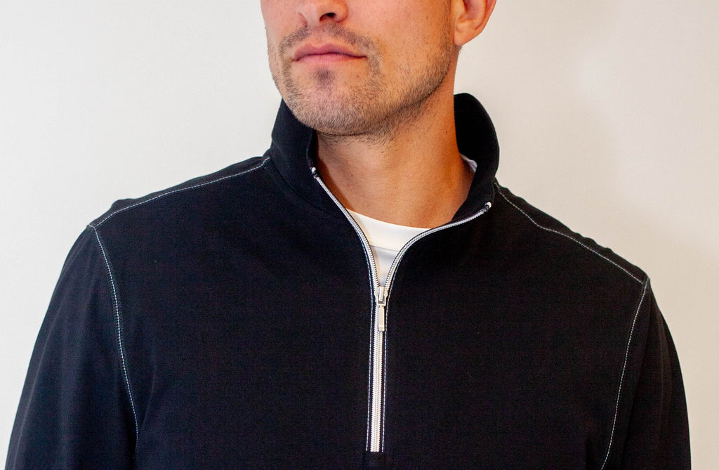 Buki Buki Cinqo Travel Half Zip 2-Pack - Black/White — side view