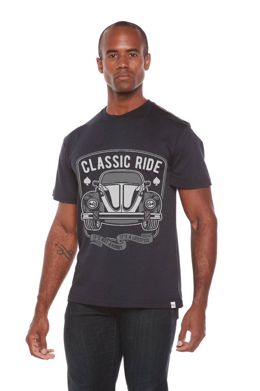 Spun Bamboo Classic Ride Men's Bamboo Viscose/Organic Cotton Short Sleeve Graphic T-Shirt — lifestyle context
