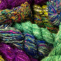 Darn Good Yarn Darn Good Yarn Mystery Hank of Banana Fiber Yarn — lifestyle worn / used context