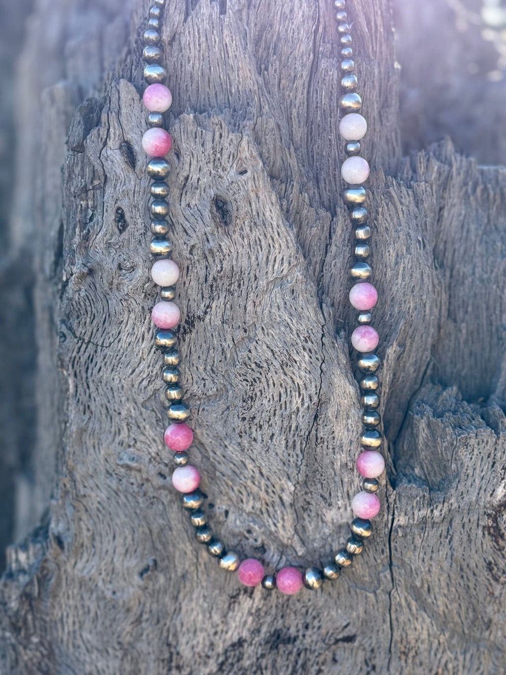 Wild Junkie Desert Rose Beaded Necklace — main product shot