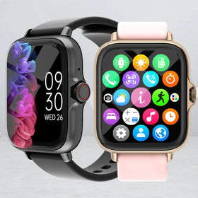 SmartTech 1.83'' Waterproof Smart Watch - Call & Message Alerts, Sleep Monitoring, Sports Pedometer for iPhone & Android