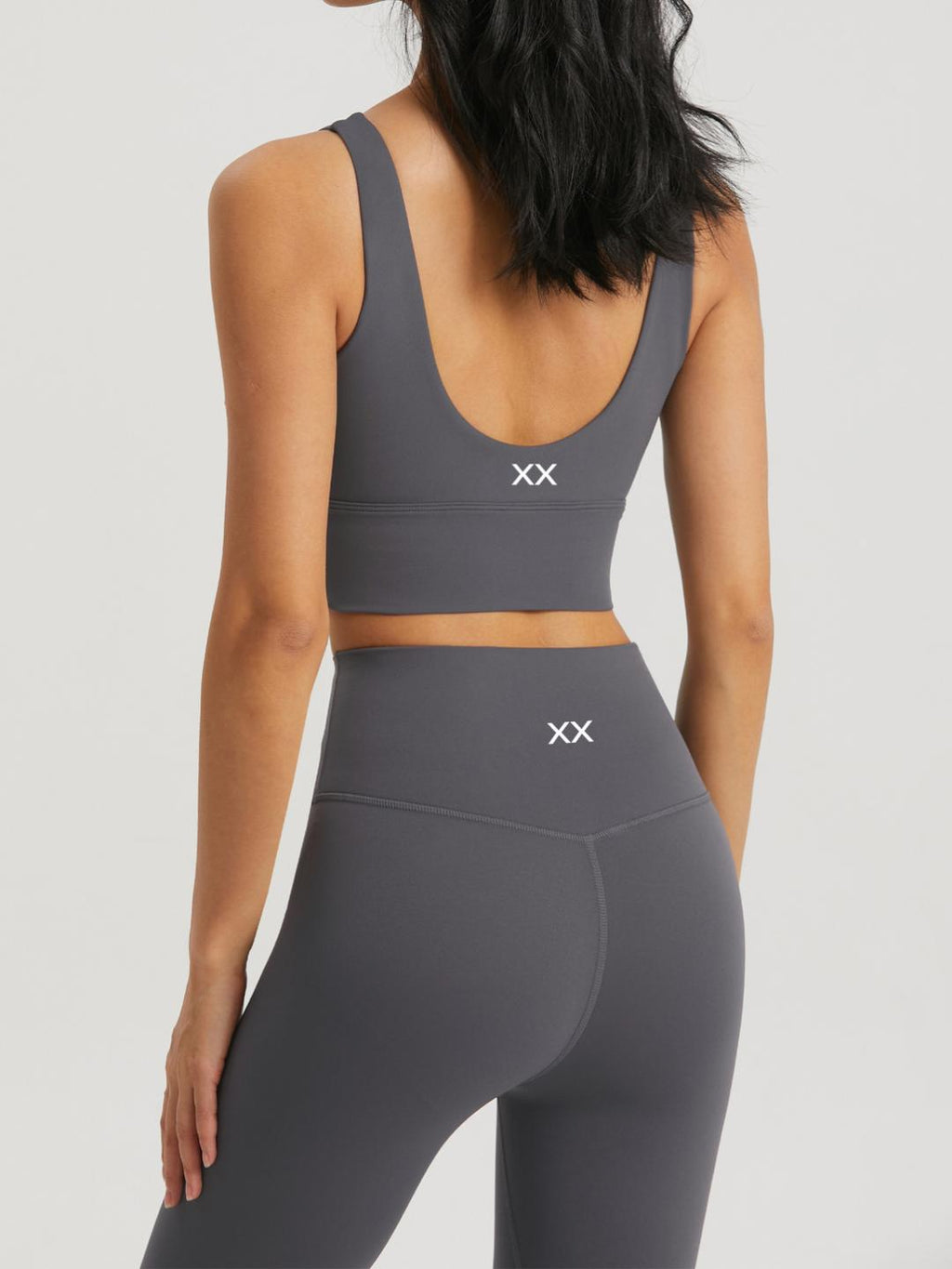 BLACKOUT BARBELL Omni Bra (Periwinkle) — detail and construction
