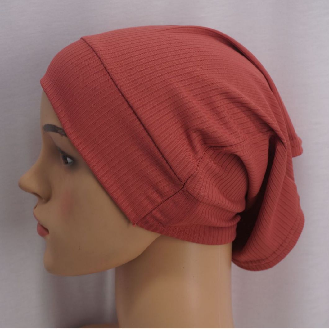 Mariam's Collection Mariam's Collection Elastic Ribbed Versatile Underscarf‌ (MH192) — construction detail