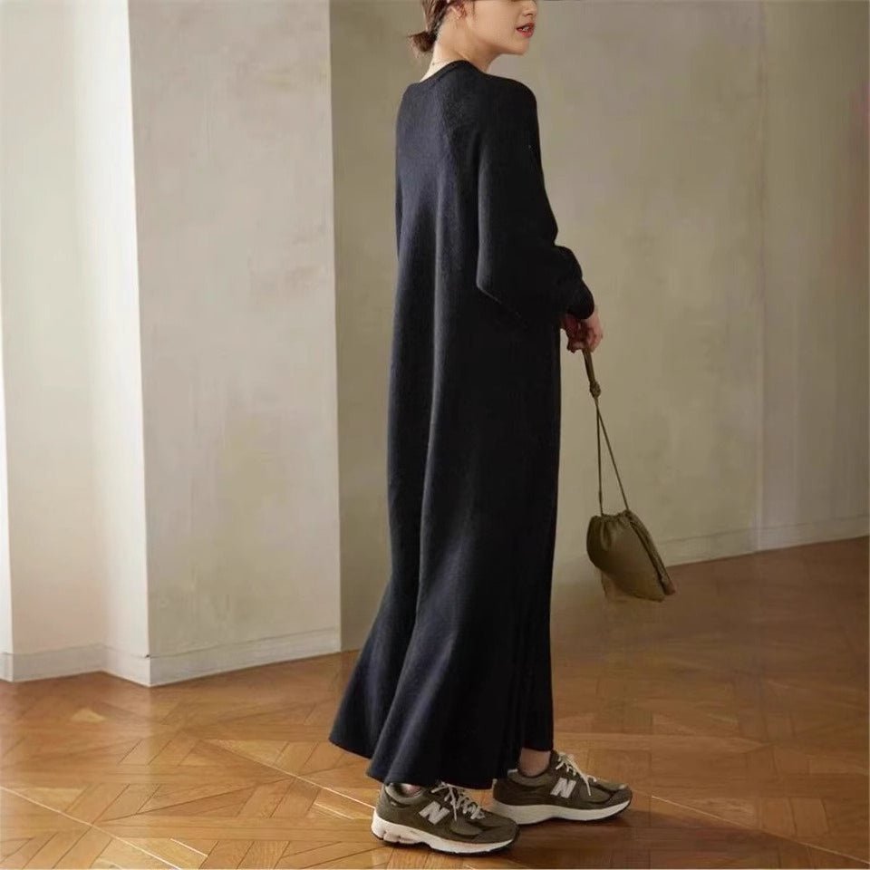 Mariam's Collection Elegant Lantern Sleeve Mermaid Maxi Dress | Loose Fit Long Sleeve Dress(MS154) — Long Sleeve detail