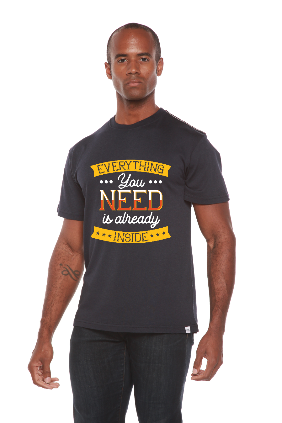 Spun Bamboo Everything you need Men's Bamboo Viscose/Organic Cotton Short Sleeve Graphic T-Shirt — main product shot