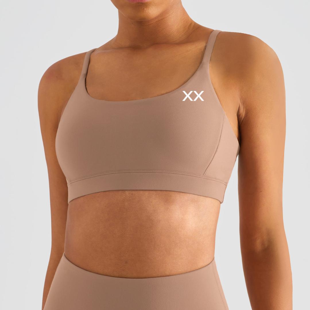 BLACKOUT BARBELL Echo Bra (Black) — detail and construction