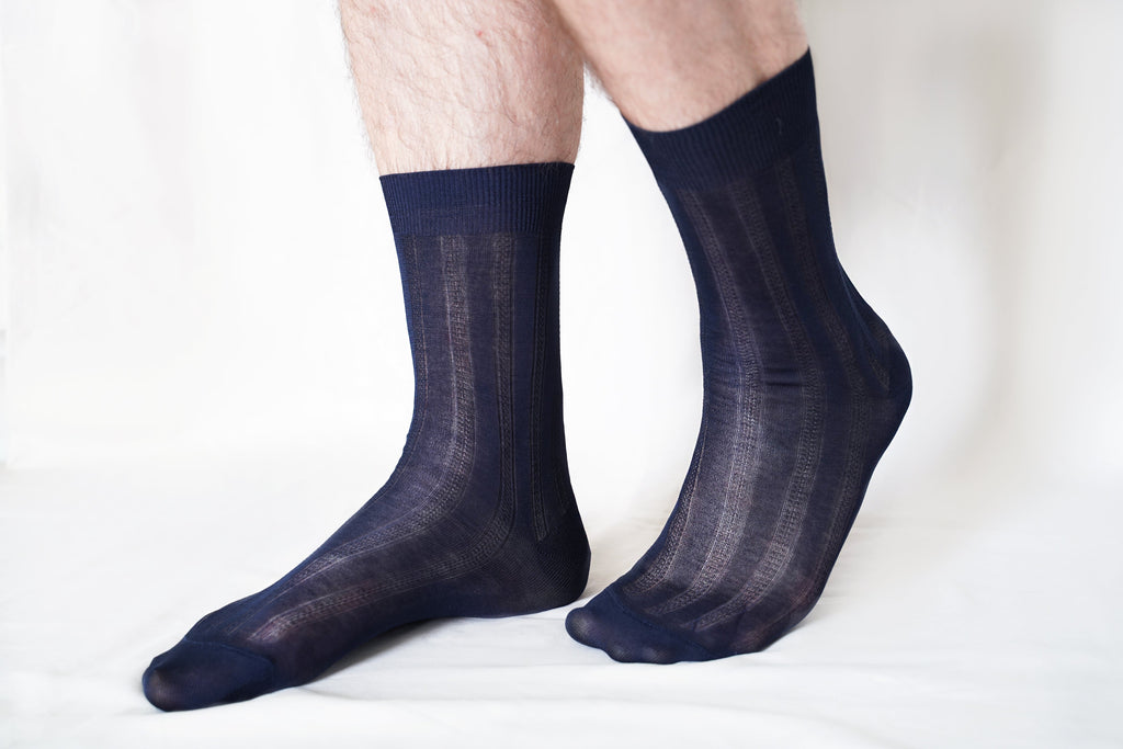 tittimitti tittimitti® 100% Mercerized "Filo di Scozia" Cotton Men's Dress & Trouser Socks. 3-Pack. Made in Italy — alternati