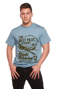 Spun Bamboo Flight Training Men's Bamboo Viscose/Organic Cotton Short Sleeve Graphic T-Shirt — lifestyle context