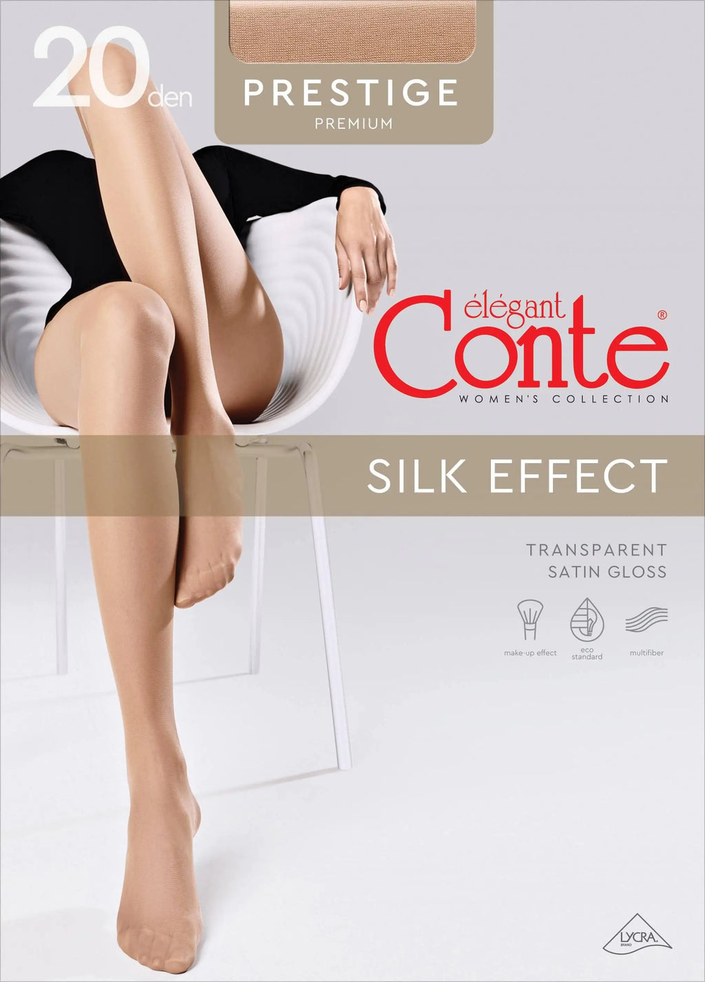 TheRanok.com Tights Conte Prestige 20 Den - Sheer to Waist Noble Shine — color detail