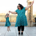 Princess Awesome & Boy Wonder Adult Frogs Super Twirler Dress with Pockets — main product shot