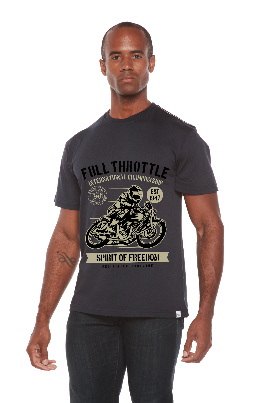Spun Bamboo Fuul Throttle Men's Bamboo Viscose/Organic Cotton Short Sleeve Graphic T-Shirt — lifestyle context