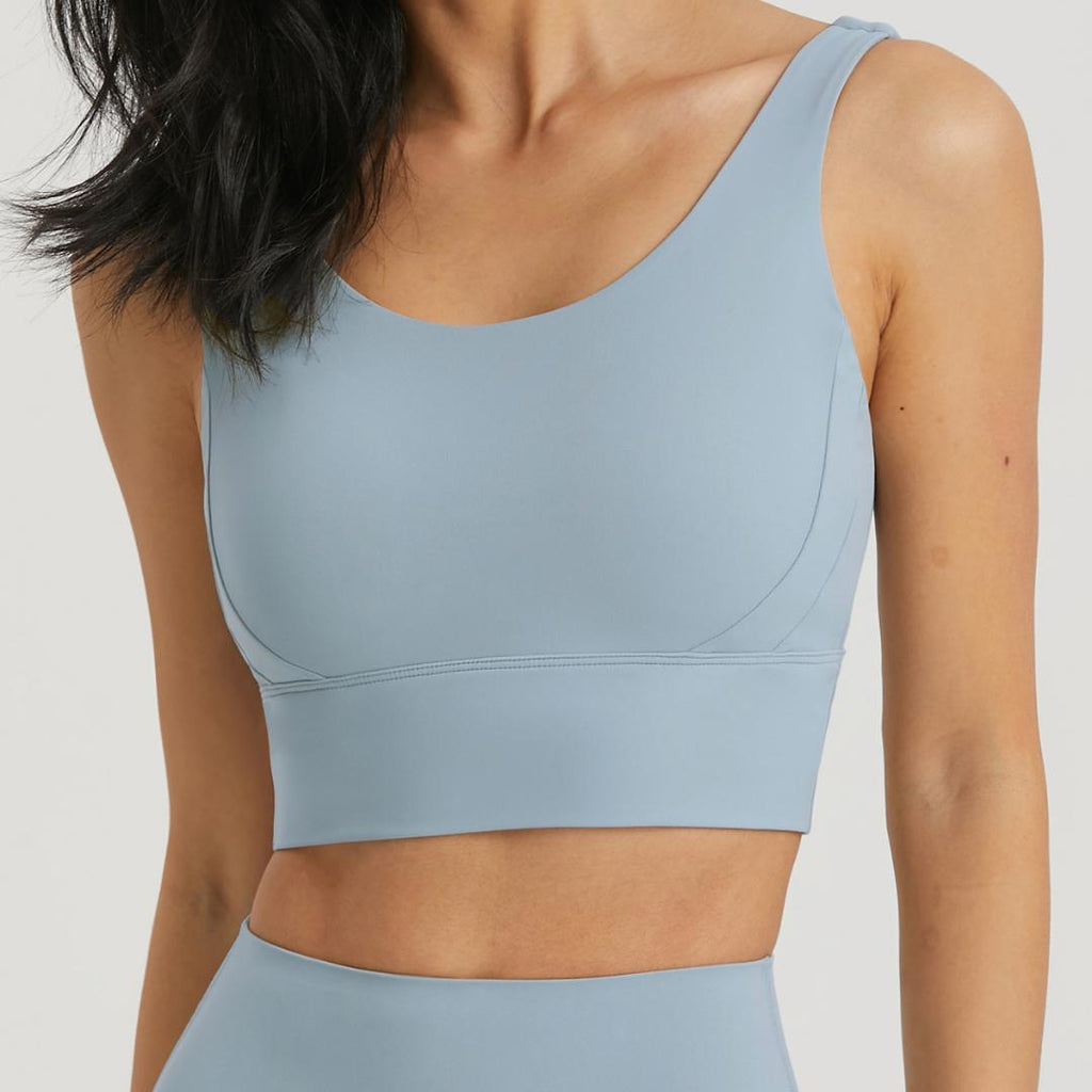 BLACKOUT BARBELL Omni Bra (Cloudy Blue) — main product shot