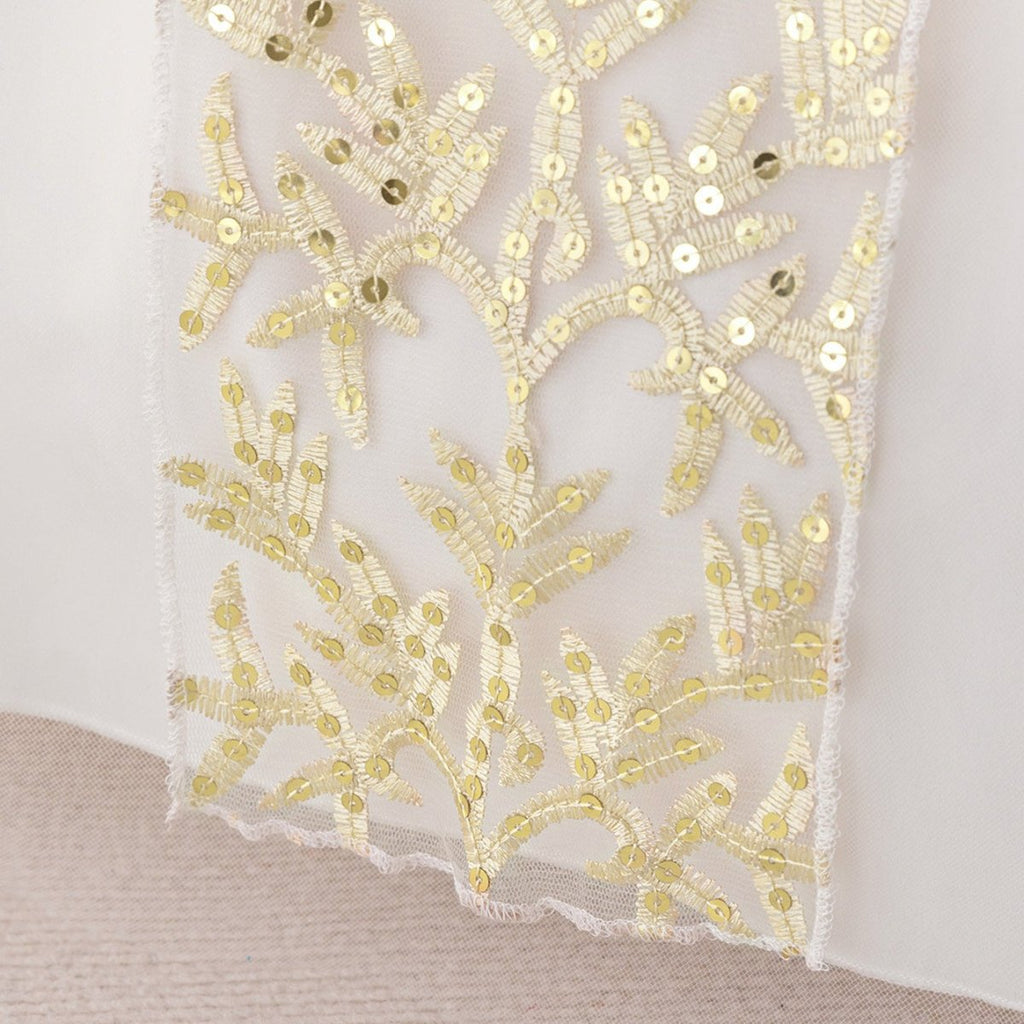 Girls Embroidered Princess Dress with Tulle Overlay(MKG022)