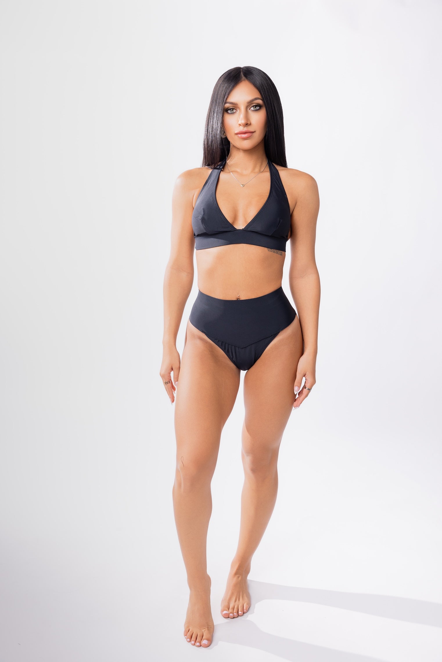 Forever Young Swimwear Forever Young Swimwear Hanalei Neoprene Halter Bikini Top — detail shot 8