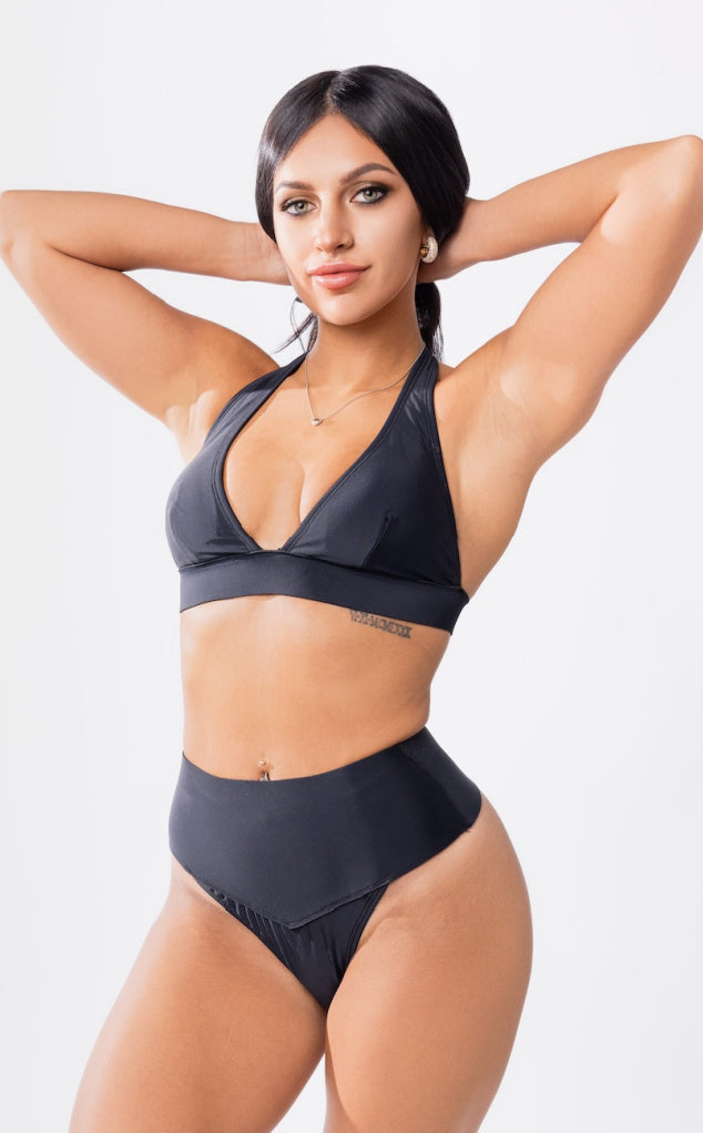 Forever Young Swimwear Forever Young Swimwear Hanalei Neoprene Halter Bikini Top — bikini category context