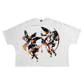 Hell's Angels Streetwear Cropped Boxy Tee Cotton Heavyweight 280 GSM
