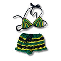 Stitched by Spice Jamaica Mesh Crochet Shorts with Bikini Matching Set — main product shot