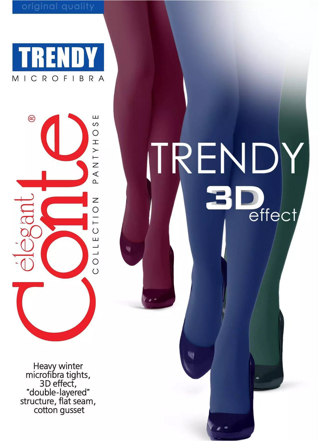 TheRanok.com Tights Conte Trendy Melange 60 Den - Dense melange — lifestyle context