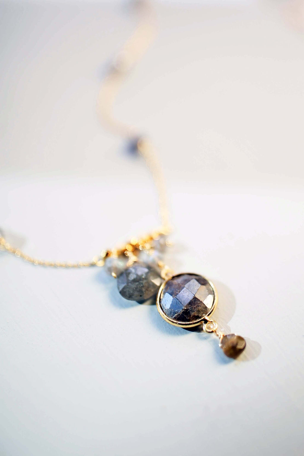 PARKEN JEWELRY Bezel Necklaces — product on model
