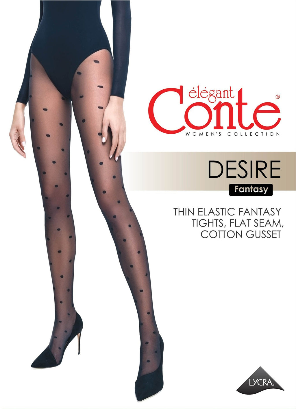 TheRanok.com Fantasy Tights Conte Desire - Polka Dots — alternative angle