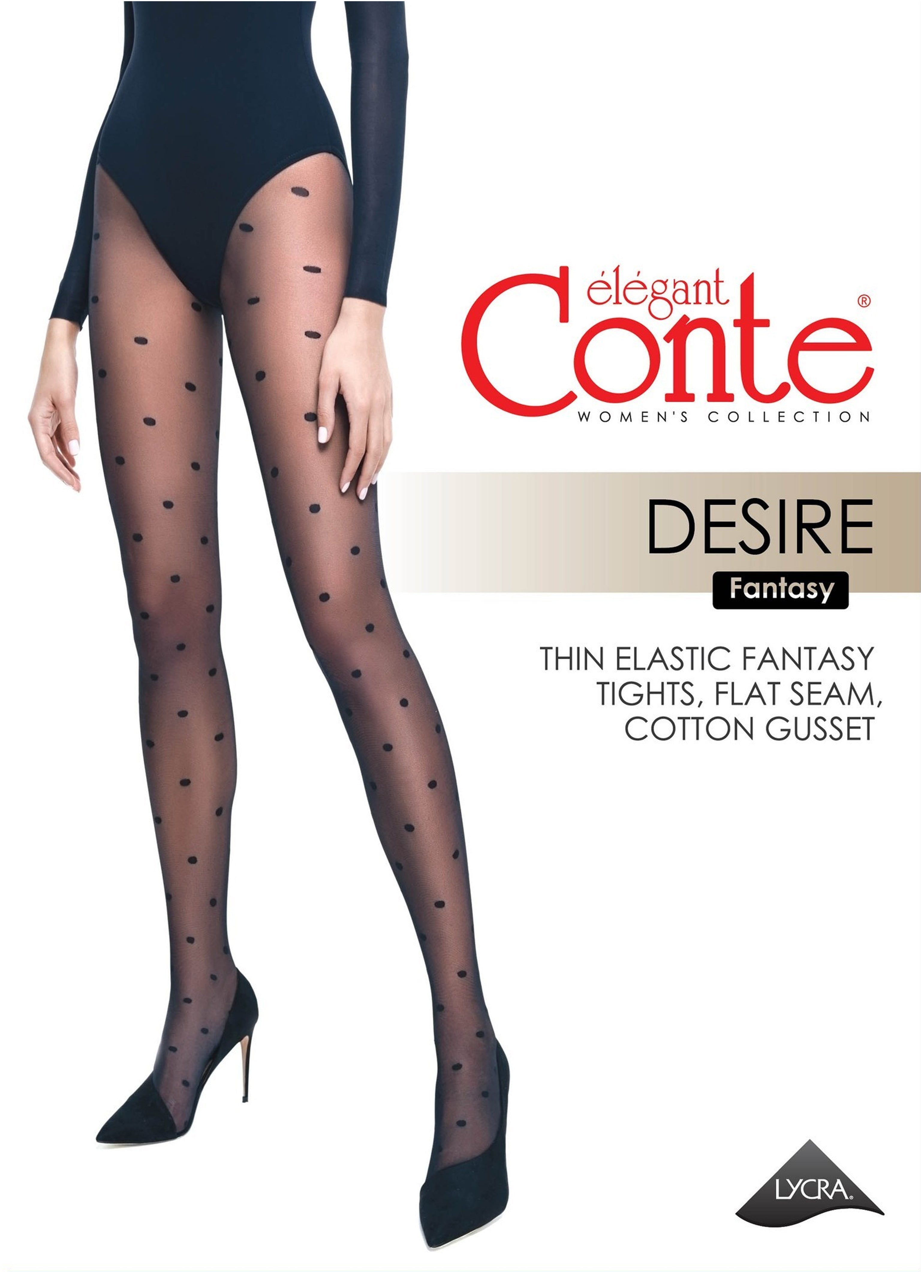 TheRanok.com Fantasy Tights Conte Desire - Polka Dots — packaging