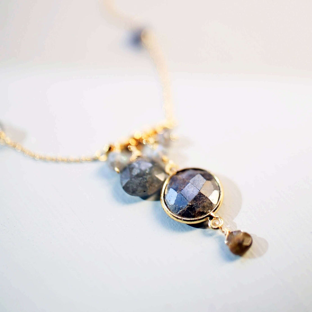 PARKEN JEWELRY Bezel Necklaces — back view