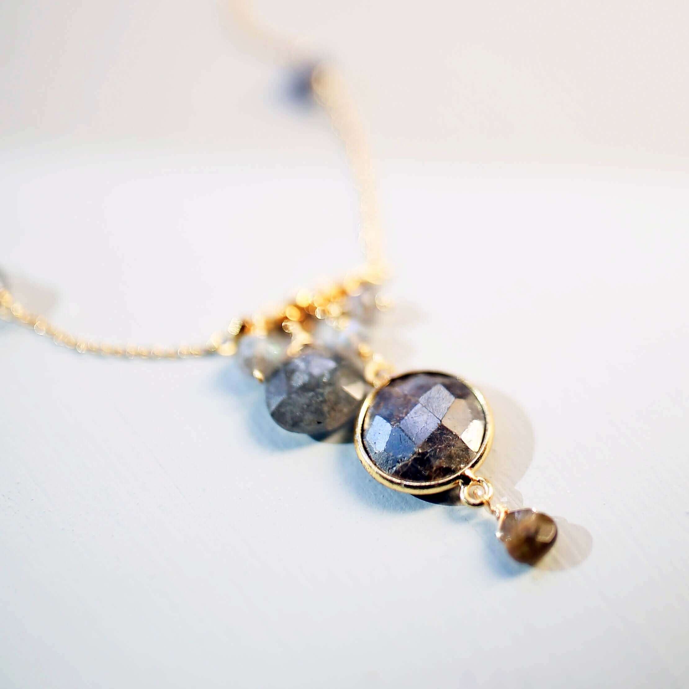 PARKEN JEWELRY Bezel Necklaces — back view