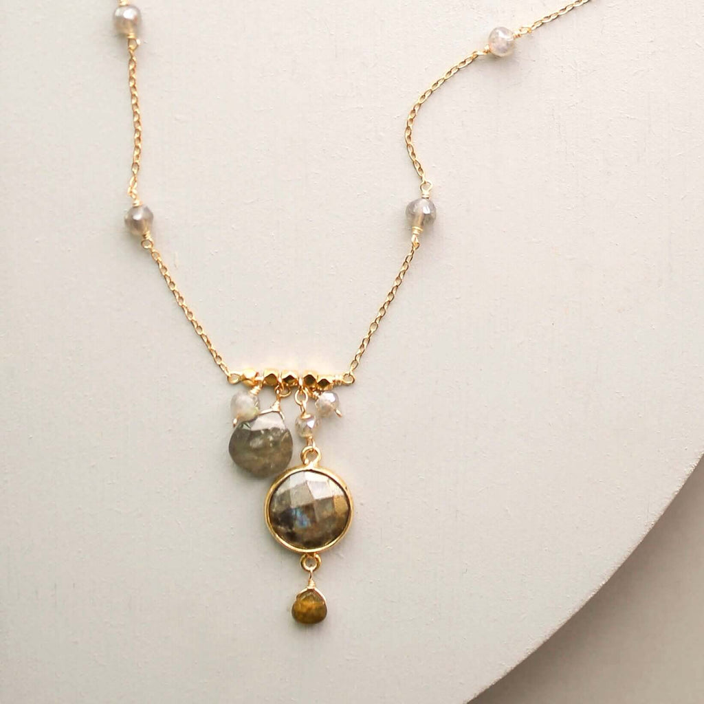 PARKEN JEWELRY Bezel Necklaces — side view
