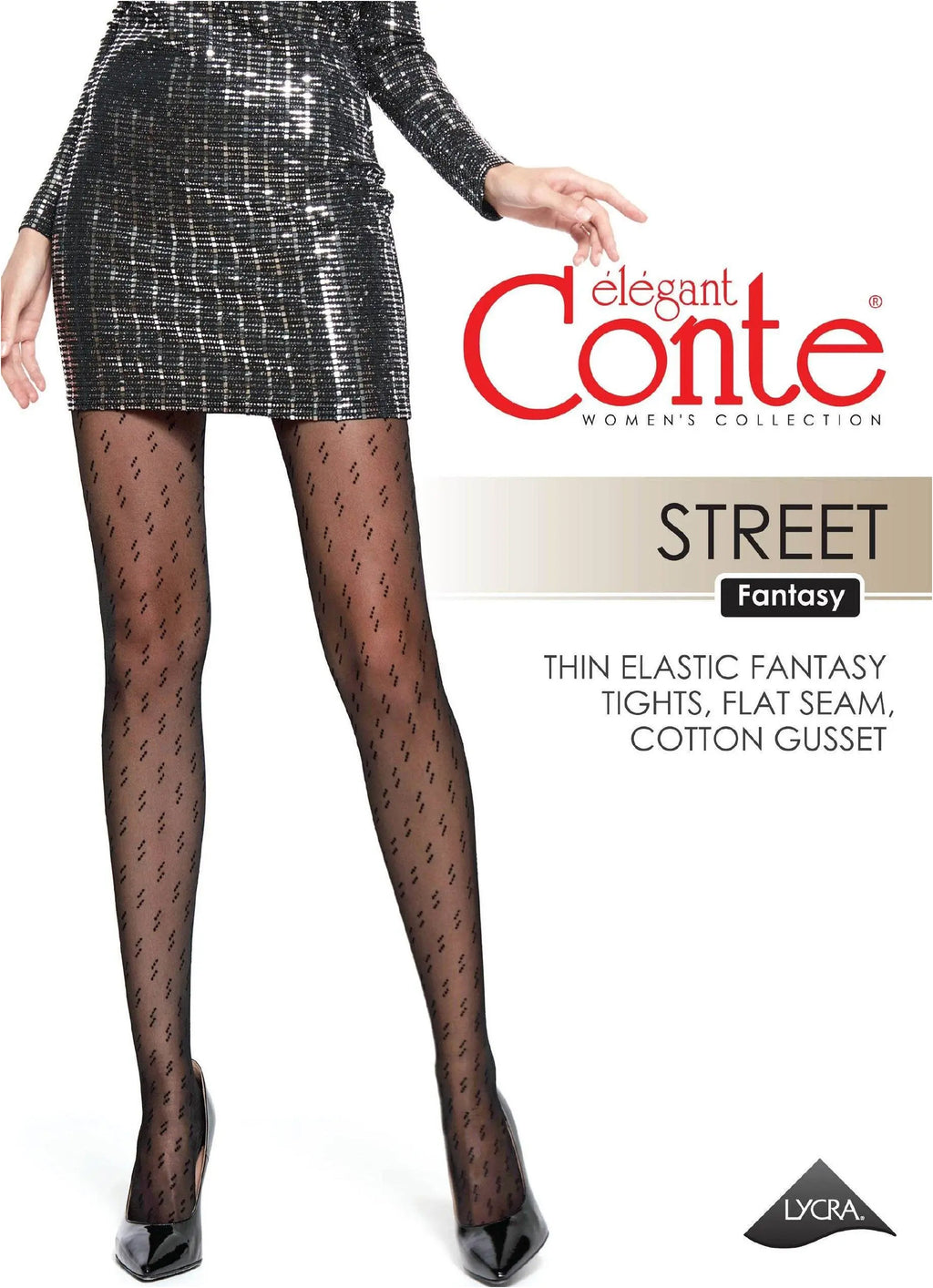 TheRanok.com Fantasy Tights Conte Street - Triple Dot Pattern — in-use photo