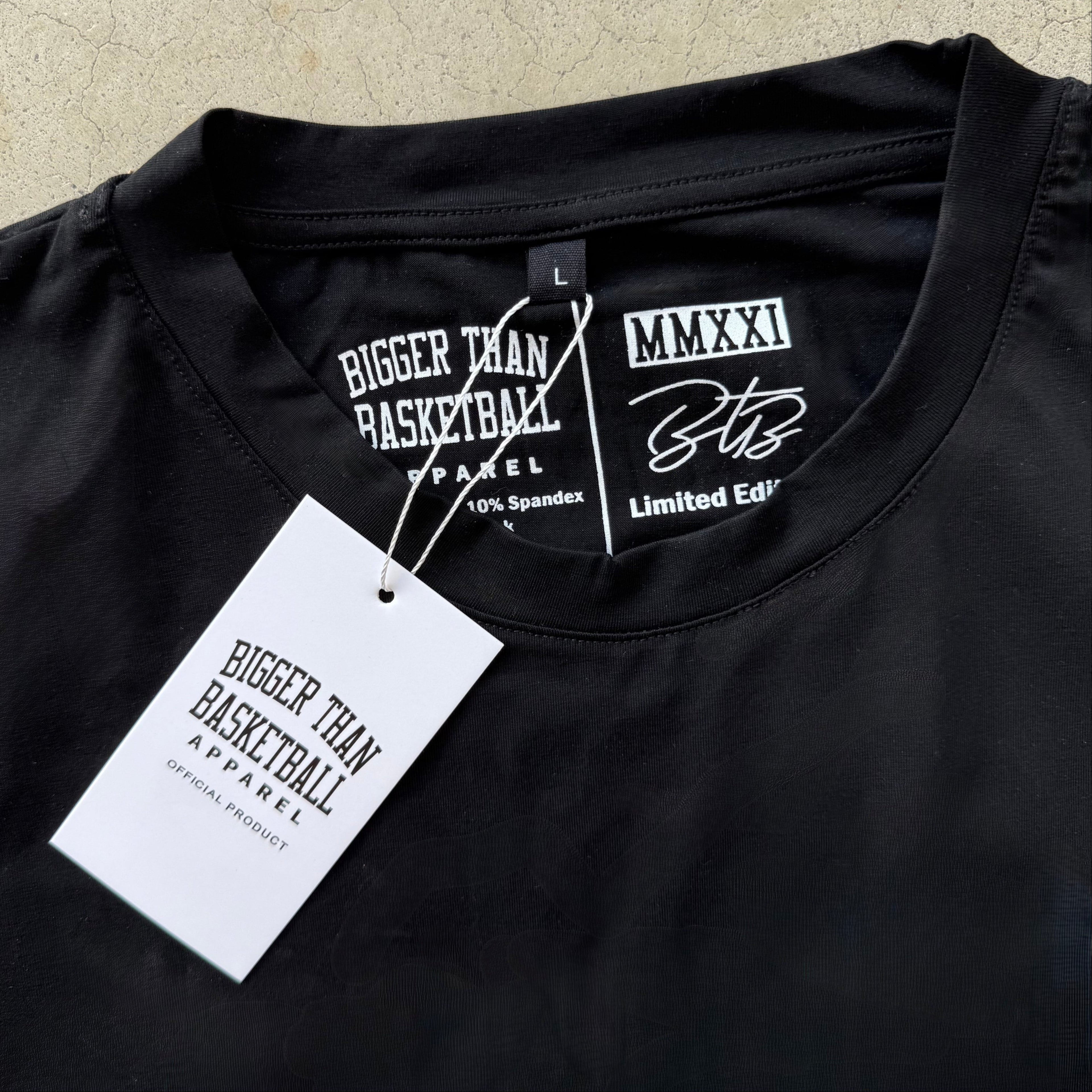 Bigger Than Basketball Bigger Than Basketball - T-Shirt - Black — lifestyle worn / used context