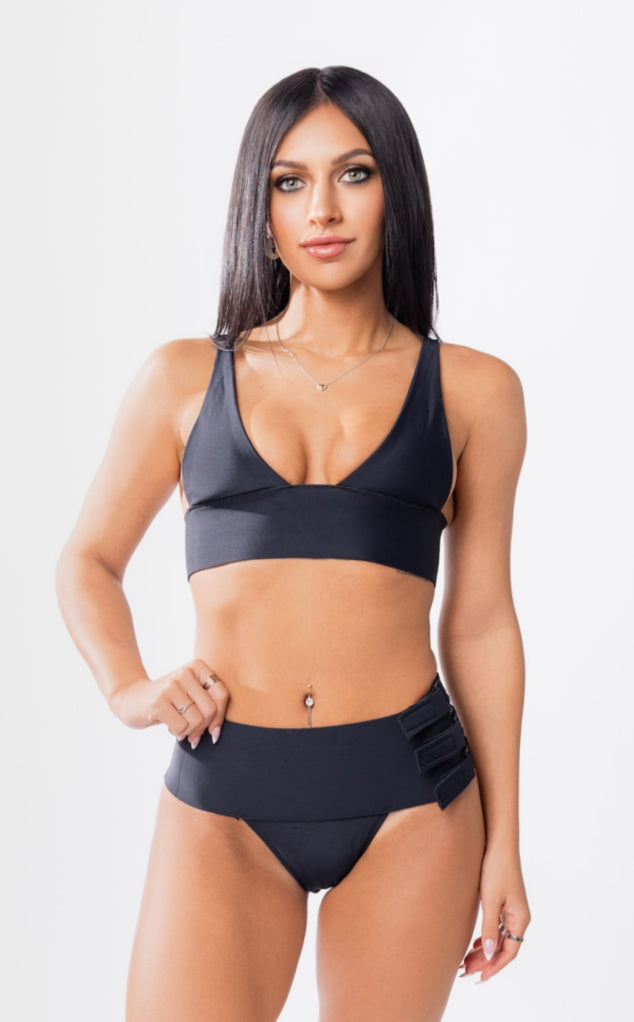Forever Young Swimwear Jaws Neoprene High Waist Tummy Control Swimsuit Bottom — construction detail